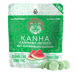 Ratio (CBN/CBD)-Kanha-Watermelon Gummies 20:1 CBD:THC-image-1
