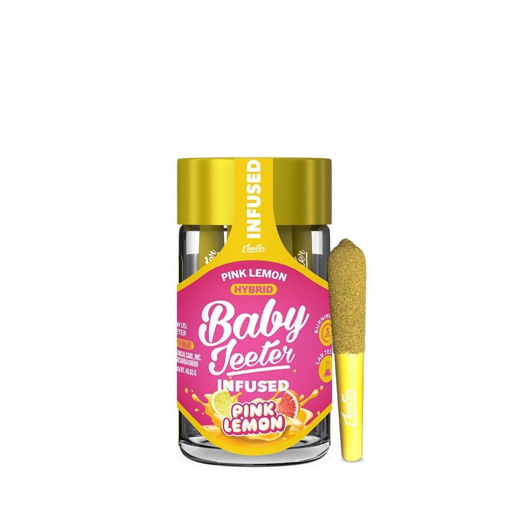 Infused Pre-Roll Pack-Jeeter-Pink Lemon Quad Infused 0.5g 5-Pack