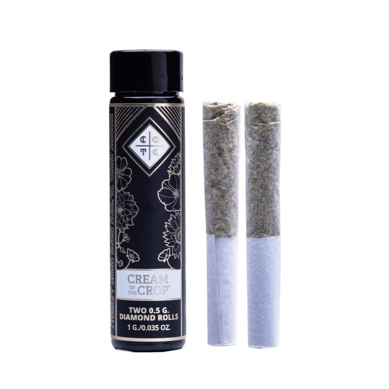 Infused Pre-Roll Pack-Cream of The Crop-Spritzer x Moroccan Peaches Diamond Infused 2-Pack