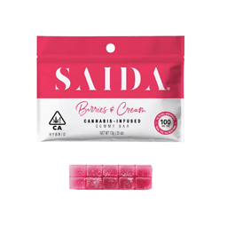 Gummies-Saida-Berries & Cream Gummy Bar-image-1