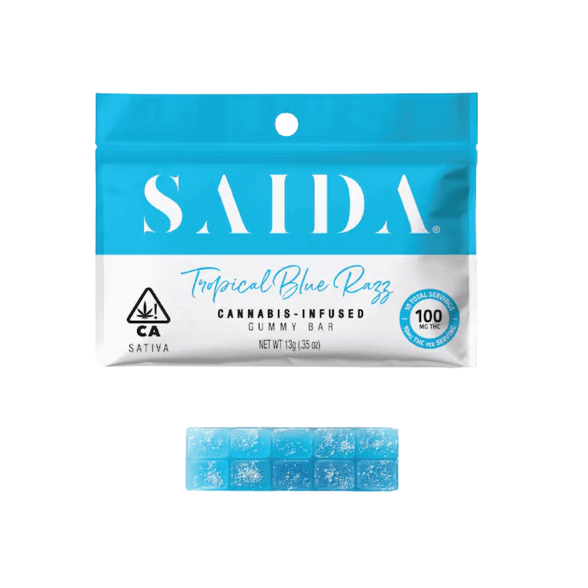 Tropical Blue Razz Gummy Bar