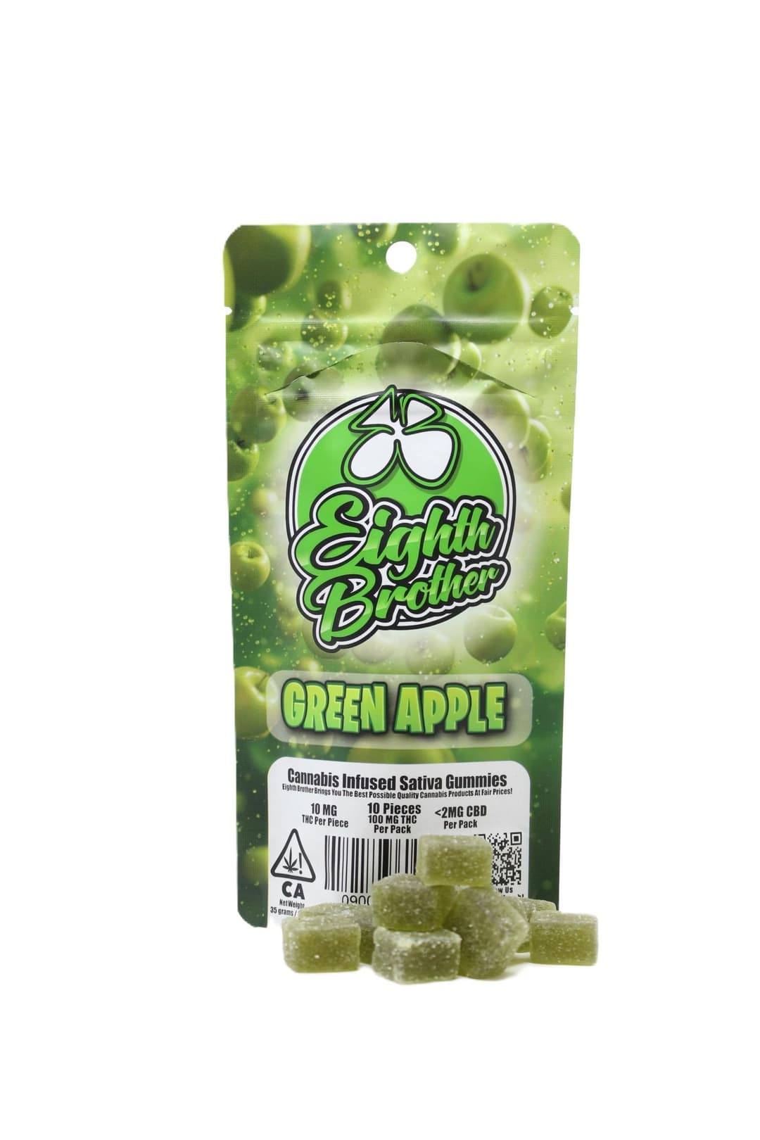 Gummies-Eighth Brother-Green Apple Gummies 10-Pack