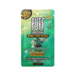 Infused Pre-Roll Pack-PUFF-Gush Mintz x Ice Cream Cake Bubble Hash Infused 0.5g 5-Pack-image-1