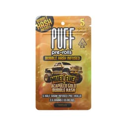 Infused Pre-Roll Pack-PUFF-Mule Fuel x Acapulco Gold Bubble Hash Infused 0.5g 5-Pack-image-1