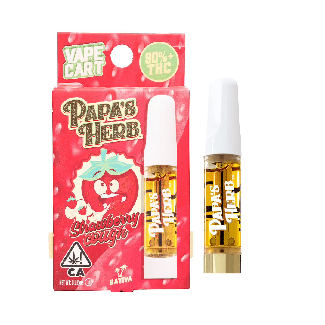 Premium Oil-Papa's Herb-Strawberry Cough Cartridge