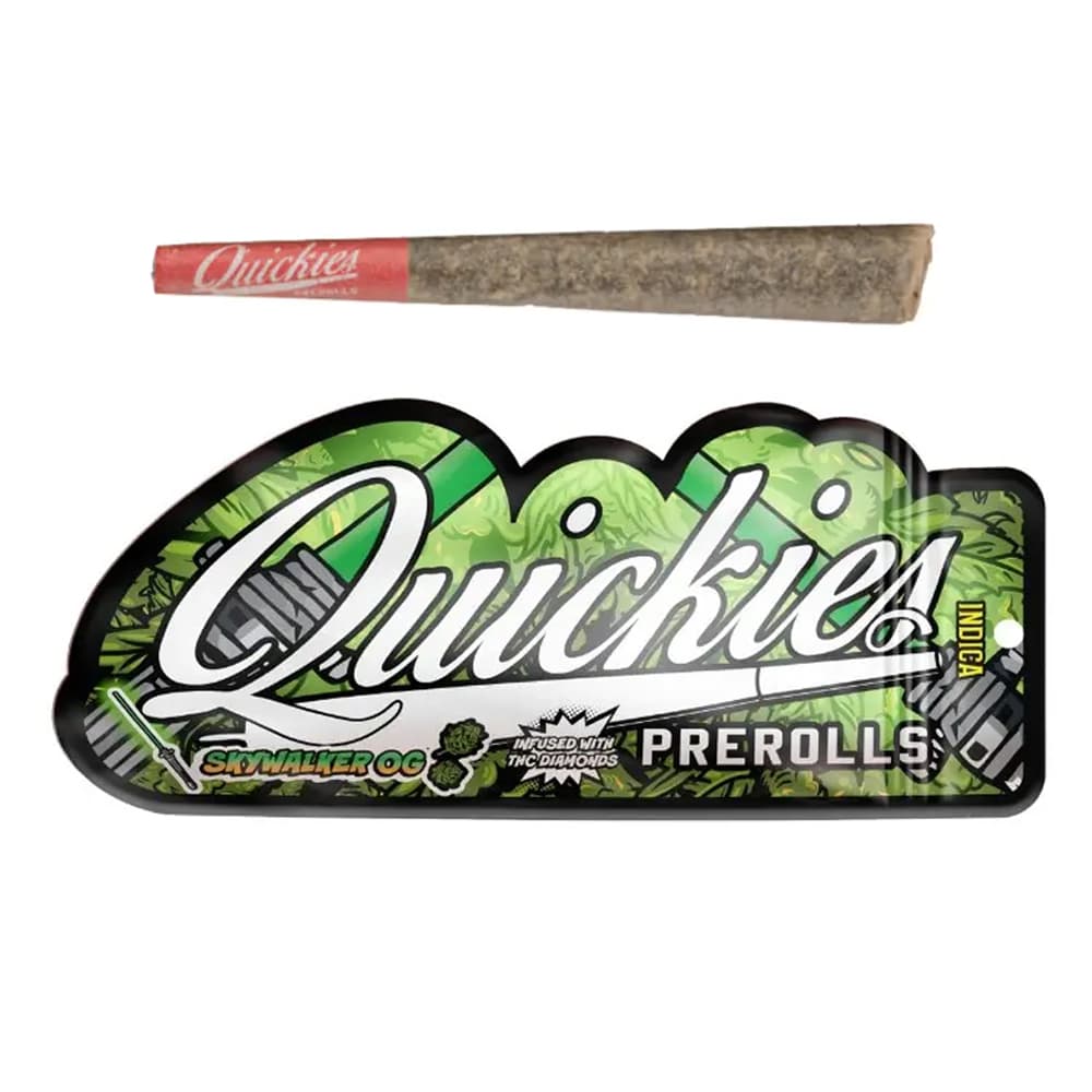 Single Infused Pre-Roll-Quickies-Skywalker OG Diamond Infused Pre-Roll