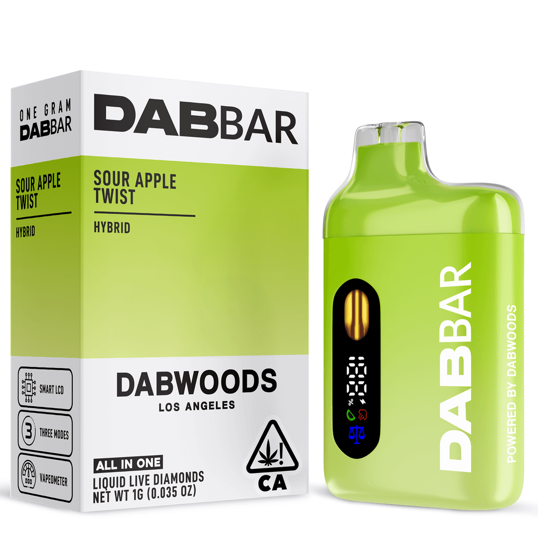 All-in-One-Dabwoods-Sour Apple Twist Liquid Diamonds DabBar