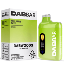 All-in-One-Dabwoods-Sour Apple Twist Liquid Diamonds DabBar-image-1