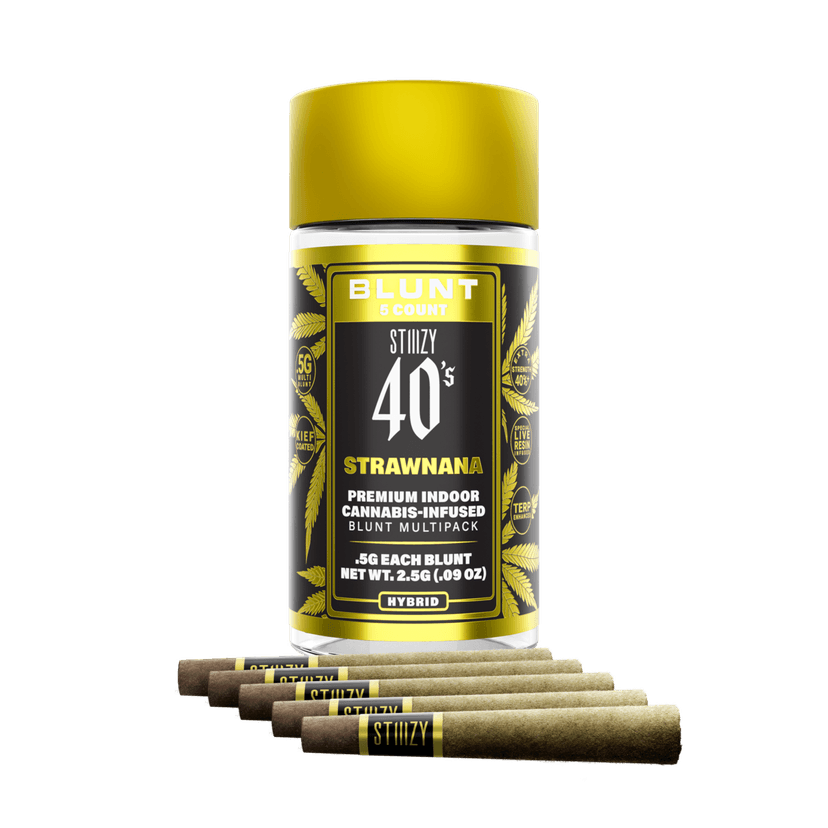 Strawnana 40's Infused Mini Blunt 0.5g 5-Pack