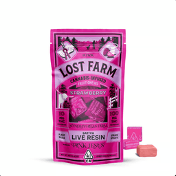 Gummies-Lost Farm-Strawberry Live Resin Fruit Chews-image-1