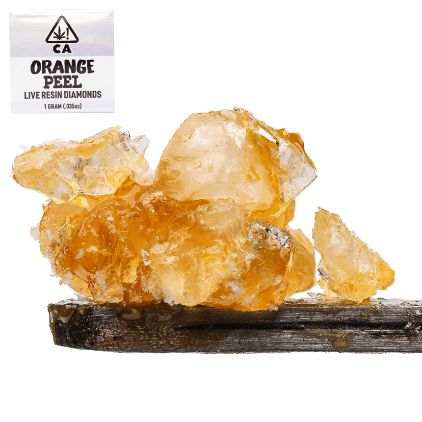 Orange Peel Live Resin Diamonds