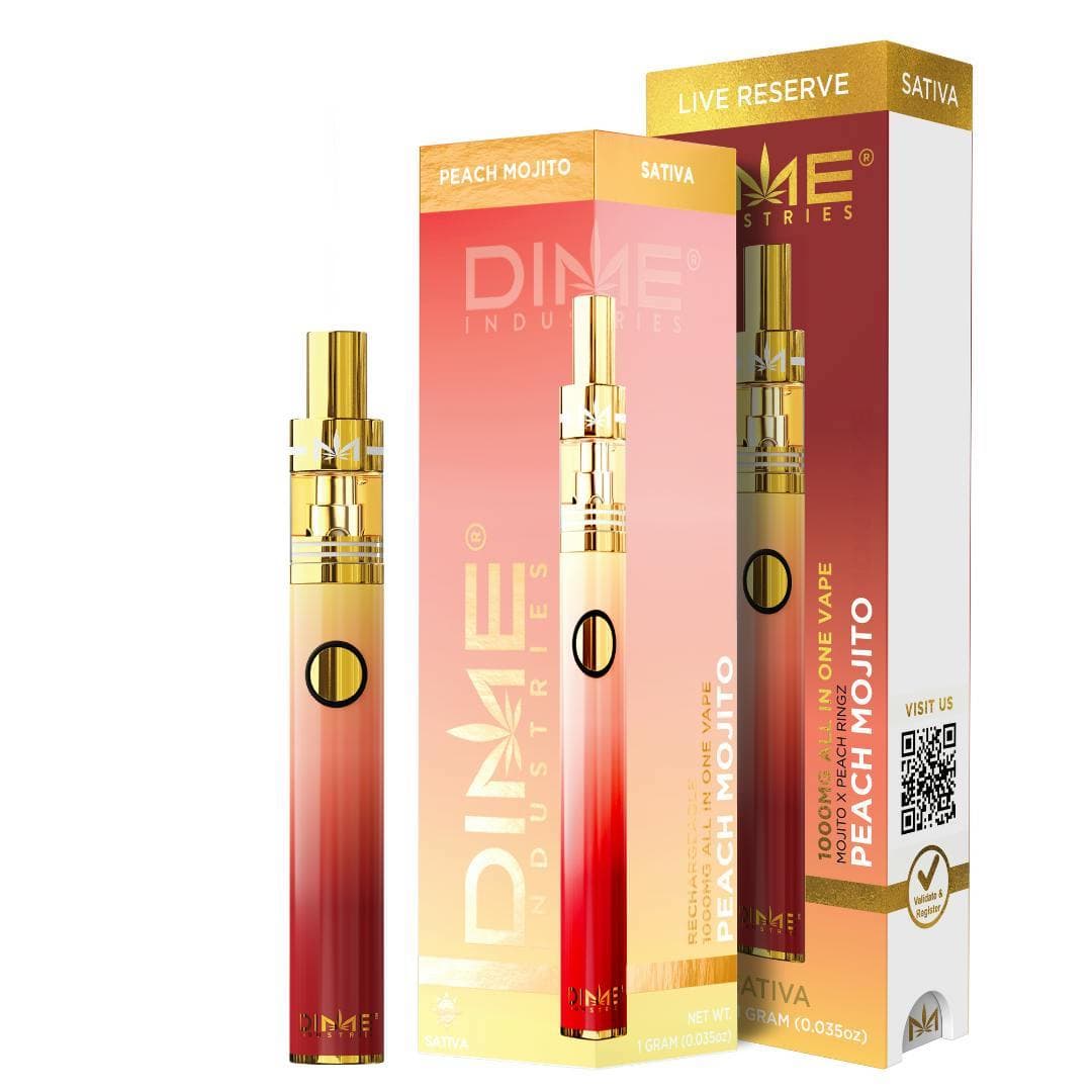 All-in-One-Dime Industries-Peach Mojito Live Resin All-In-One