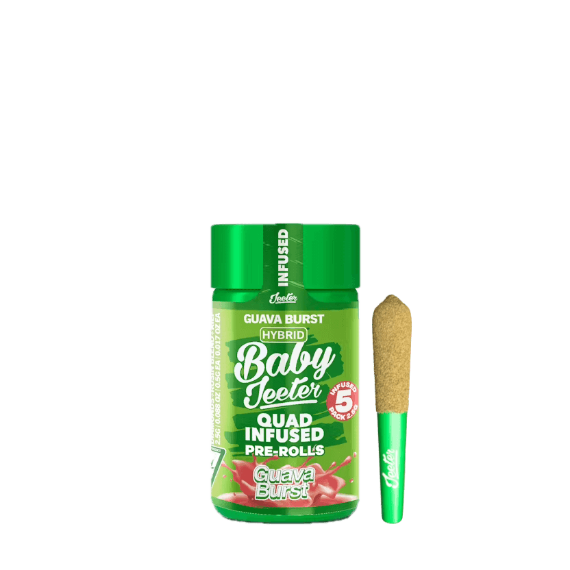 Infused Pre-Roll Pack-Jeeter-Guava Burst Quad Infused 0.5g 5-Pack