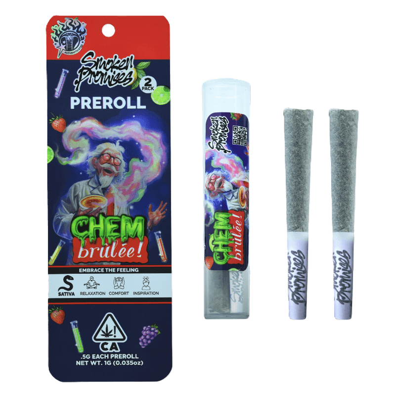 Pre-Roll Pack-Smoken Promises-Chem Brulee 0.5g 2-Pack