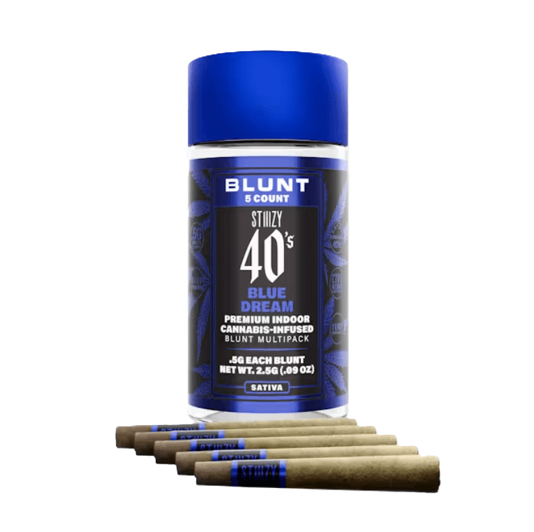 Infused Pre-Roll Pack-STIIIZY-Blue Dream 40's Infused Mini Blunt 0.5g 5-Pack