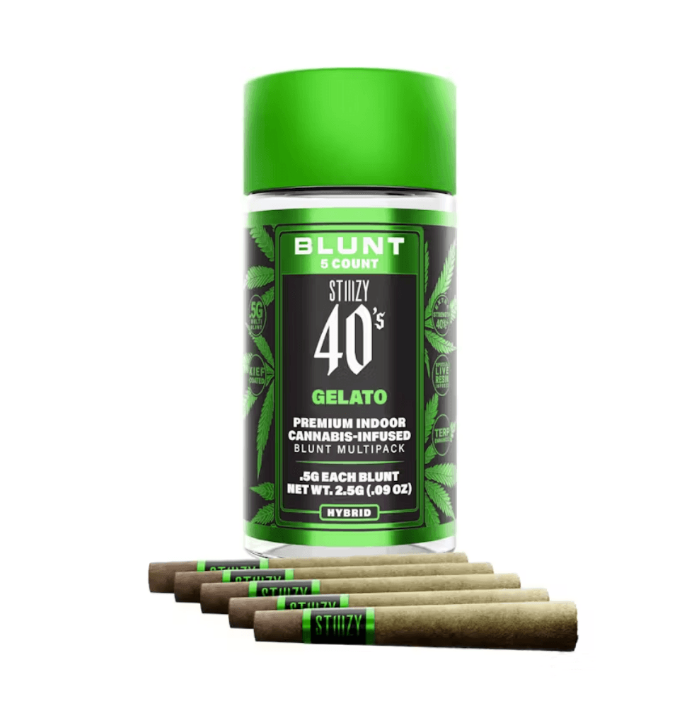Infused Pre-Roll Pack-STIIIZY-Gelato 40's Infused Mini Blunt 0.5g 5-Pack