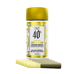 Infused Pre-Roll Pack-STIIIZY-Super Lemon Haze 40's Infused Mini Joint 0.5g 5-Pack-image-1