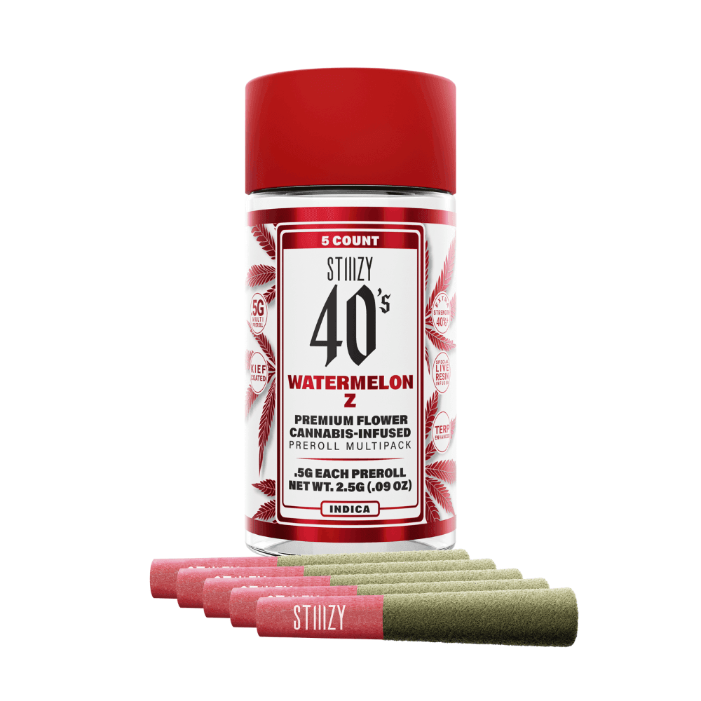 Infused Pre-Roll Pack-STIIIZY-Watermelon Z 40s Infused Mini Joint 0.5g 5-Pack