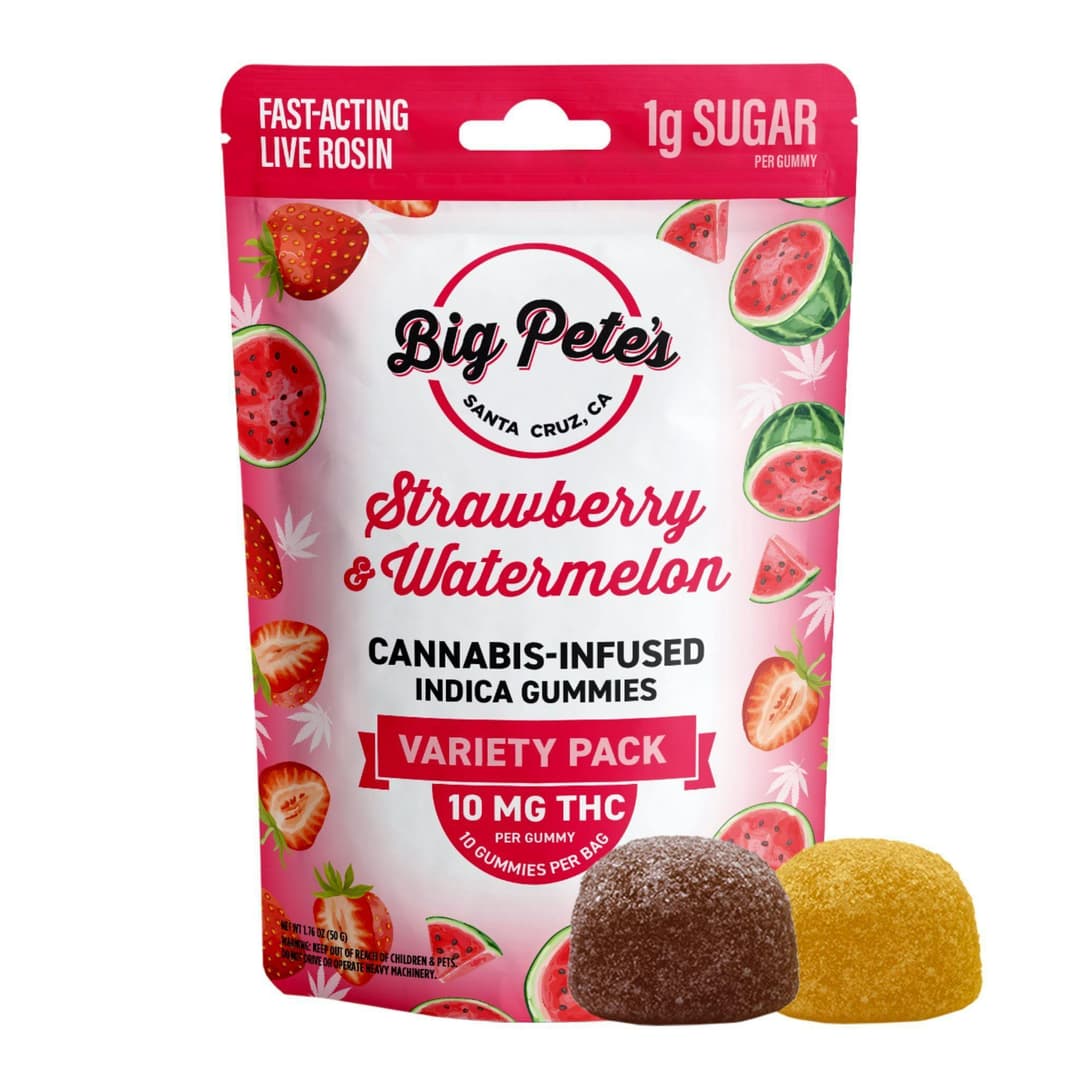 Gummies-Big Pete's Treats-Strawberry & Watermelon Live Rosin Gummies