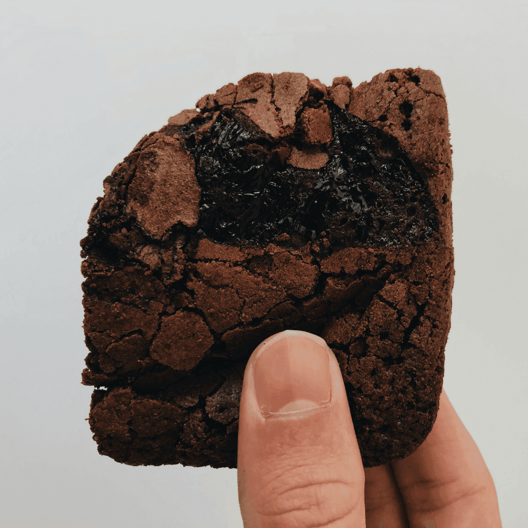person holding brownies