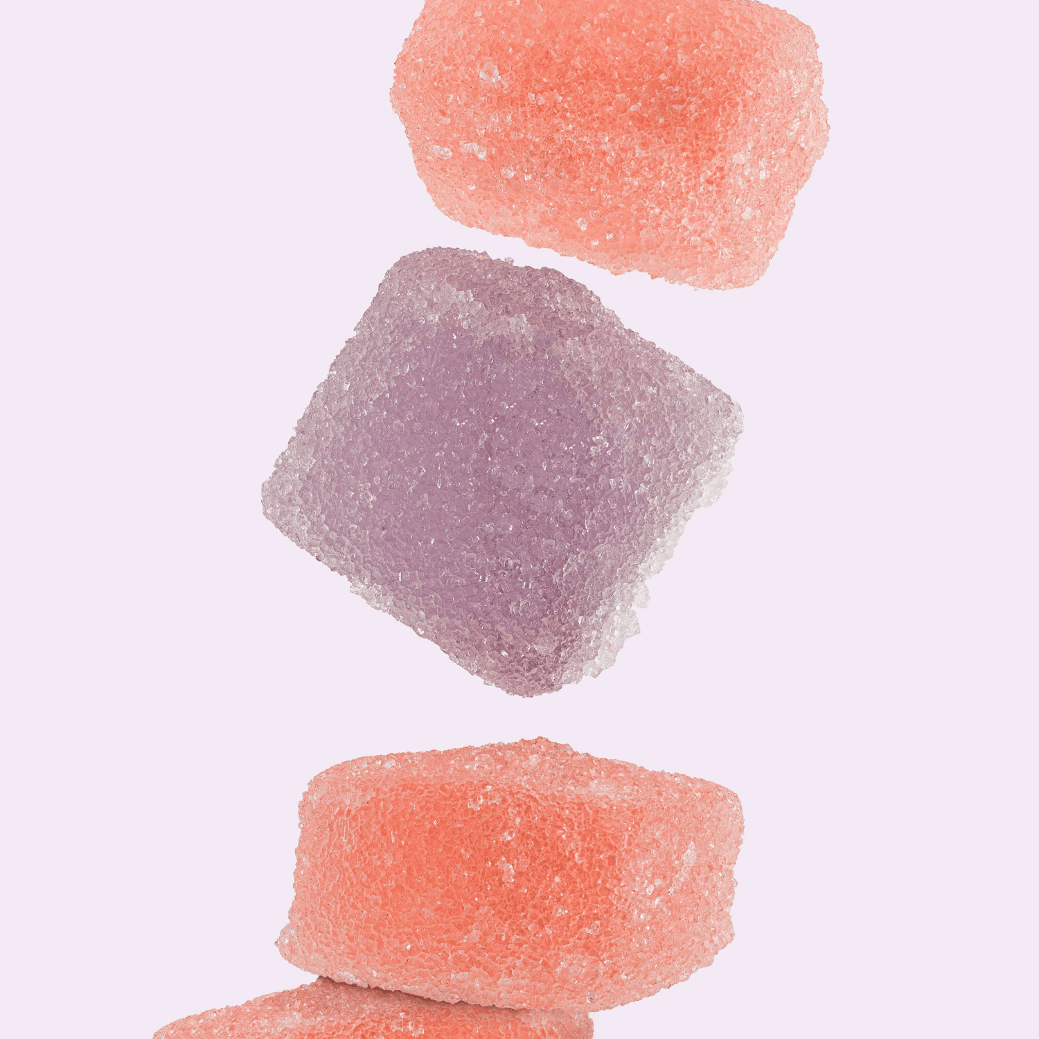 pink and purple gummies
