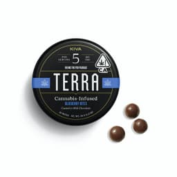 Solventless Rosin / Hash-Kiva Confections-Milk Chocolate Blueberries Terra Bites-image-1