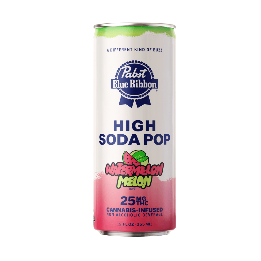 Beverages-Pabst Blue Ribbon-Watermelon Melon High Soda Pop