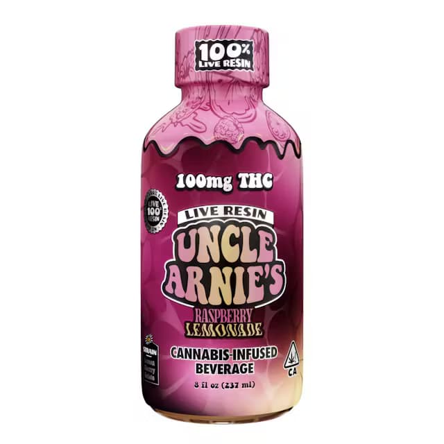 Beverages-Uncle Arnie's-Live Resin Raspberry Lemonade