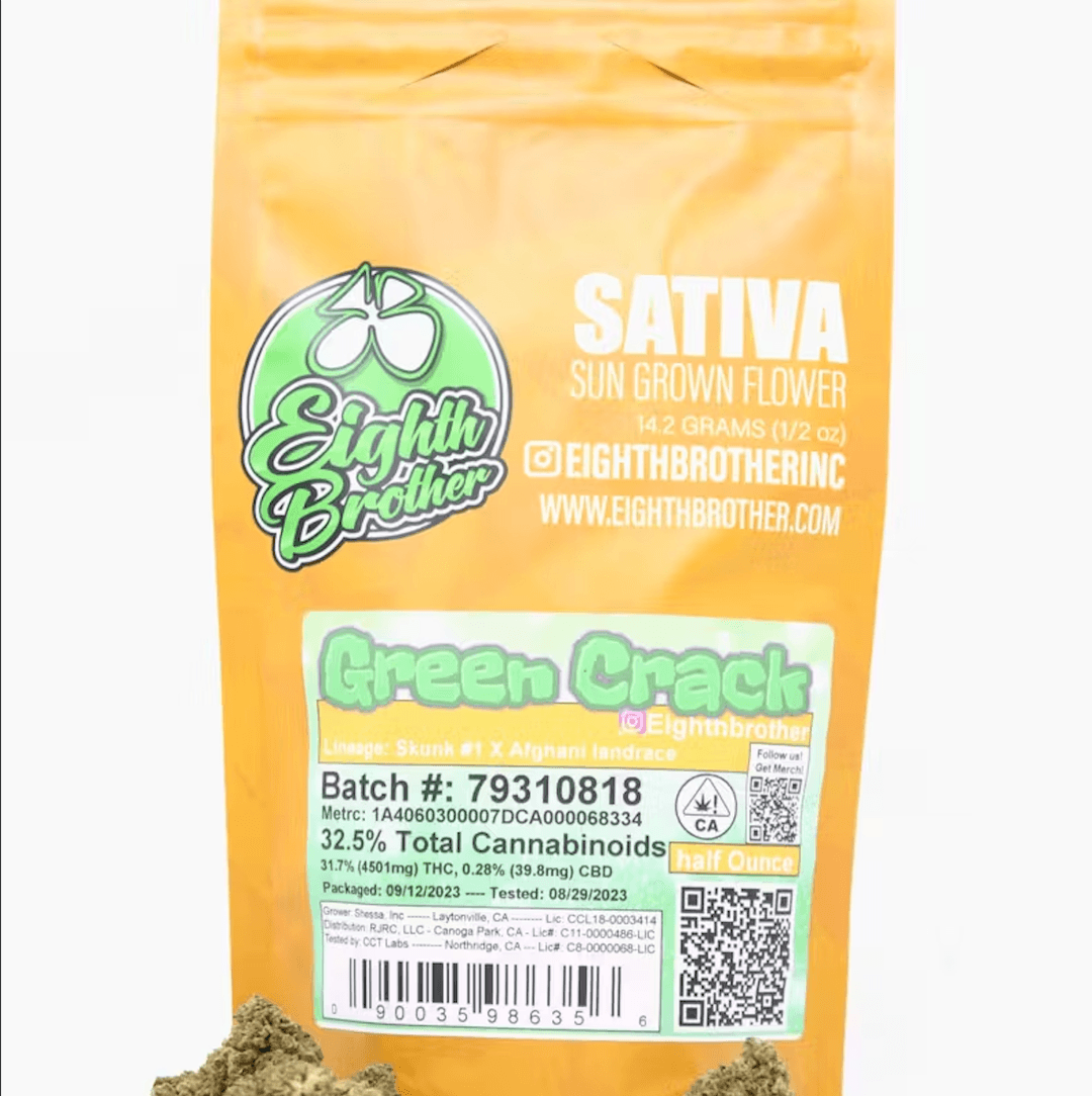 Budget Friendly-Eighth Brother-Green Crack Quarter Ounce