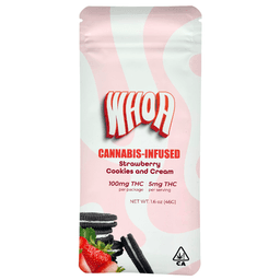 Edibles-Whoa -Strawberry Cookies & Cream Chocolate Bar-image-1