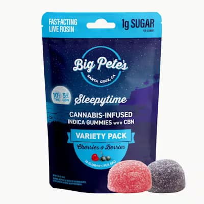 Gummies-Big Pete's Treats-Cherries & Berries Live Rosin 2:1 CBN Gummies