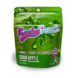 Gummies-Kushy Punch-Sour Apple Gummies-image-1