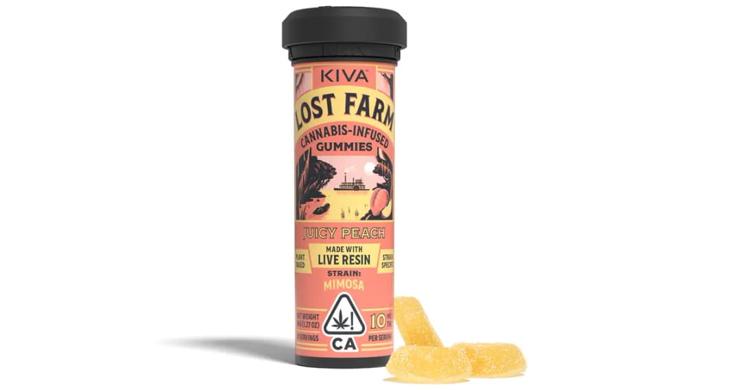 Gummies-Lost Farm-Juicy Peach Live Resin Gummies