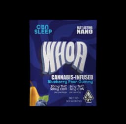 Gummies-Whoa -Blueberry Pear thc/cbn 1:1 gummy-image-1