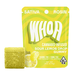 Gummies-Whoa -Sour Lemon Drop Rosin Gummy Bite-image-1