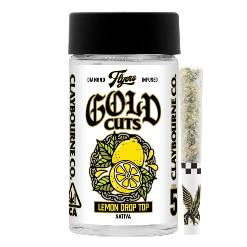Lemon Drop Top Gold Cuts Flyers 0.5G 5-Pack Prerolls