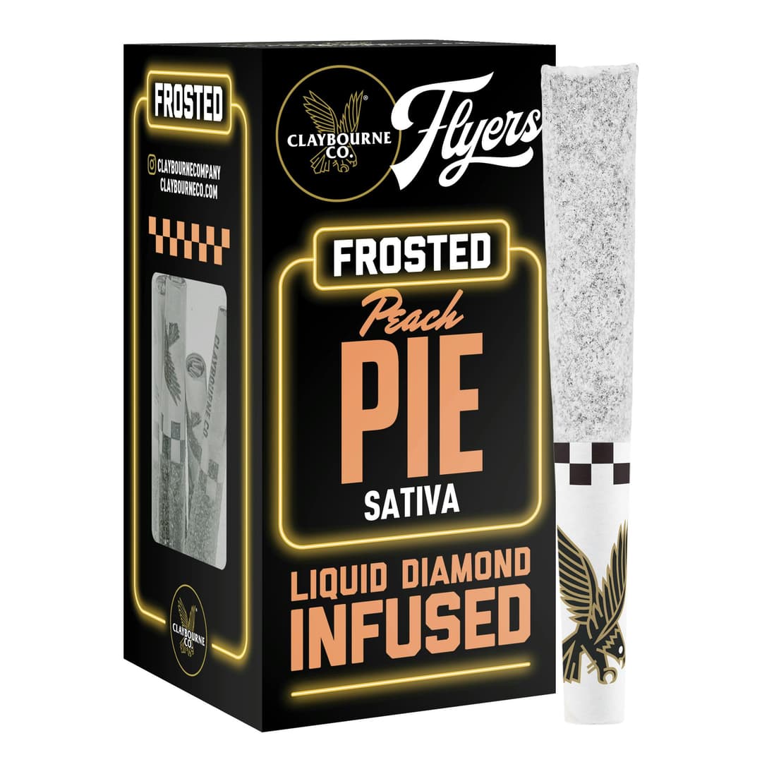 Infused Pre-Roll Pack-Claybourne Co.-Peach Pie Frosted 0.5g 5-Pack