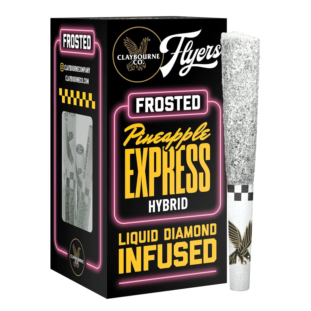 Infused Pre-Roll Pack-Claybourne Co.-Pineapple Express Frosted 0.5G 5-Pack