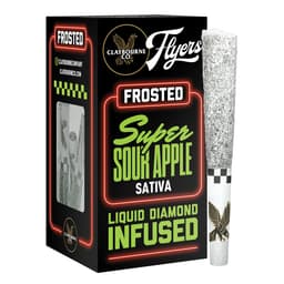 Infused Pre-Roll Pack-Claybourne Co.-Super Sour Apple Frosted 5-Pack 0.5g-image-1