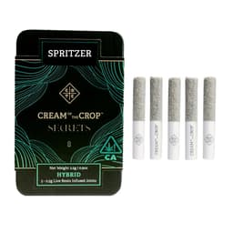 Infused Pre-Roll Pack-Cream of The Crop-Spritzer Diamond Infused 5-Pack-image-1
