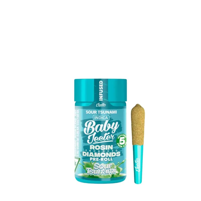 Infused Pre-Roll Pack-Jeeter-Sour Tsunami Quad Infused 0.5g 5-Pack