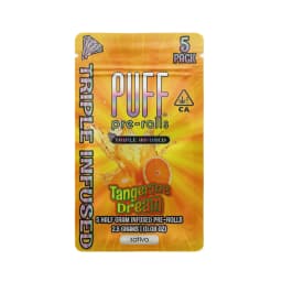 Infused Pre-Roll Pack-PUFF-Tangerine Dream Diamond Infused 0.5g 5-Pack-image-1