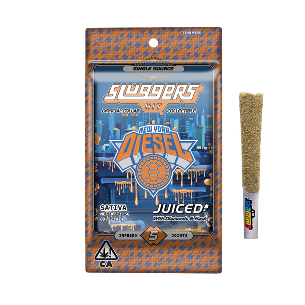 Infused Pre-Roll Pack-Sluggers Hit-New York Diesel 0.7g 5-Pack