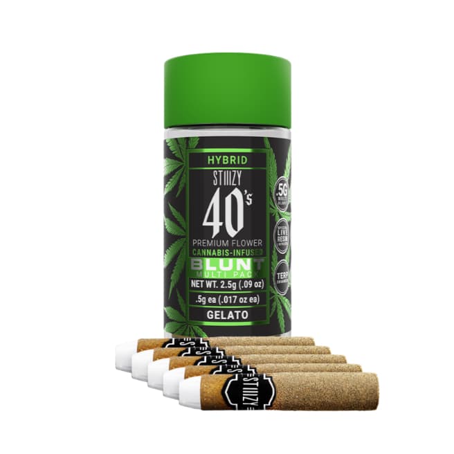Infused Pre-Roll Pack-STIIIZY-Gelato 40's Mini Blunts 0.5g 5-pk