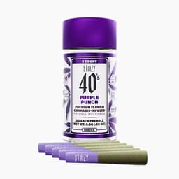Infused Pre-Roll Pack-STIIIZY-Purple Punch 40's Mini Infused Prerolls 0.5g 5-pk-image-1