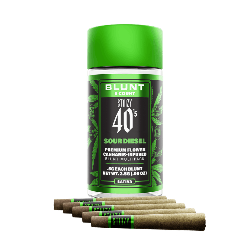 Sour Diesel 40's Mini Blunts 0.5g 5-Pack