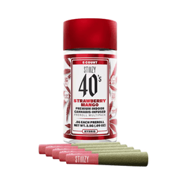 Infused Pre-Roll Pack-STIIIZY-Strawberry Mango 40's Infused Mini Joints 5-Pack-image-1