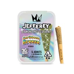 Infused Pre-Roll Pack-West Coast Cure-Caribbean Breeze Jefferey 0.6g 5-Pack-image-1