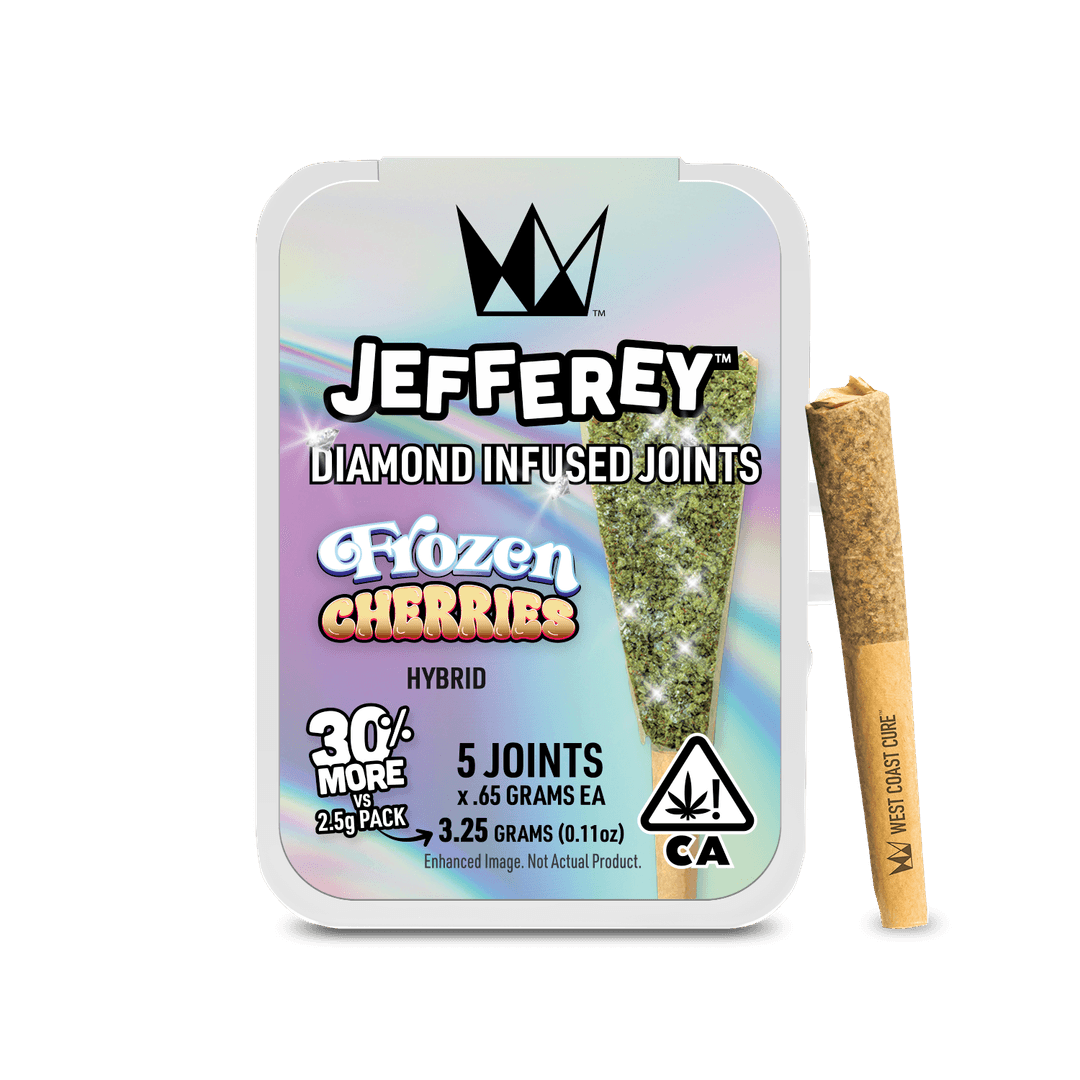 Infused Pre-Roll Pack-West Coast Cure-Frozen Cherries Infused Jefferey 0.65g 5-Pack