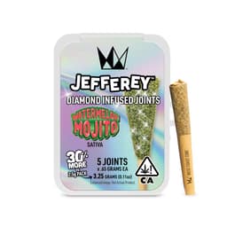 Infused Pre-Roll Pack-West Coast Cure-Watermelon Mojito Jefferery 0.65g 5-Pack-image-1